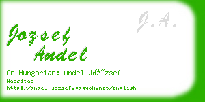 jozsef andel business card